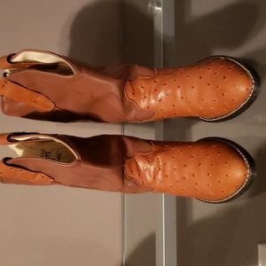 Kids Ostrich Cowboy Boots